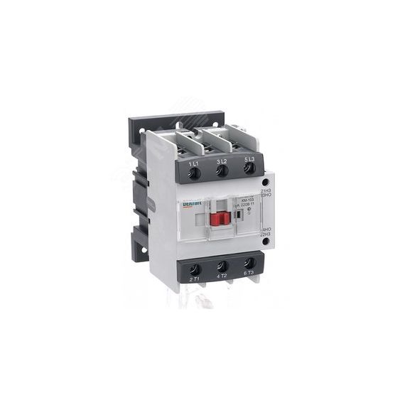 Контактор 95А катушка управления 24В АС3 1НО+1НЗ КМ-103 SE (Dekraft) 22145DEK