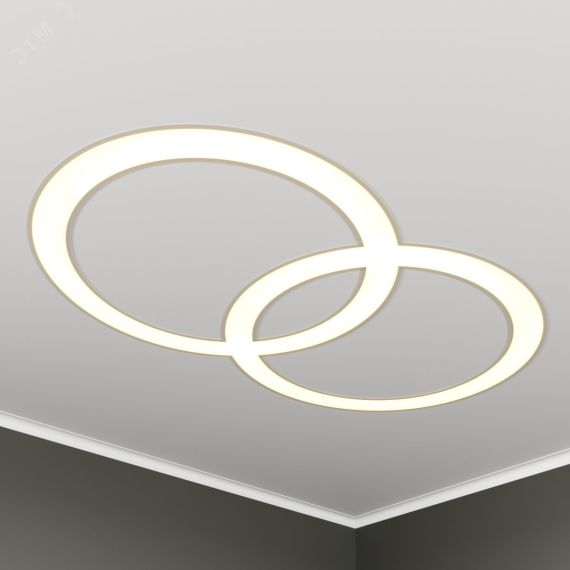 Светильник светодиодный RVE-LBX-CHAIN-2X-1996-VG (Цепь из двух колец 1996х1246х80мм S50мм 180Вт встраиваемый под шпаклевку 4000K Белый) RVElektro RVE00003659