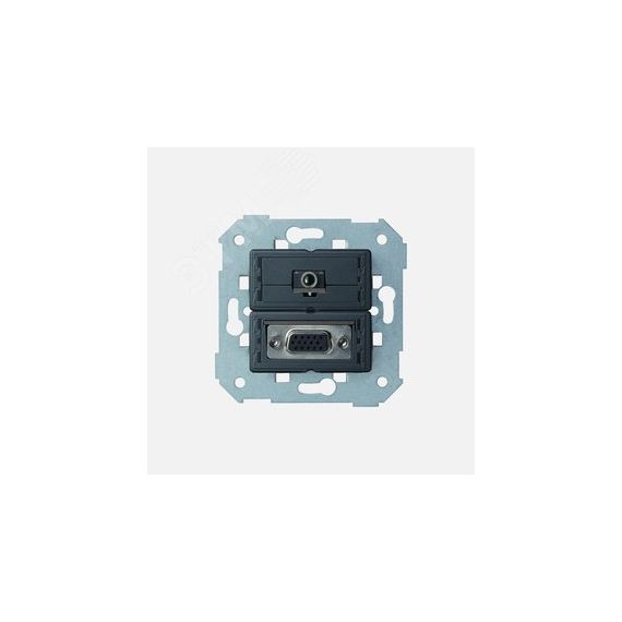 Коннектор VGA HD15, мама + мини-джек 3,5мм, S82, S82N, 82 Detail Simon 7500091-039