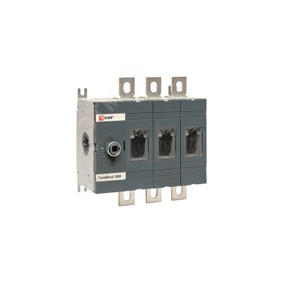 Рубильник 160A 3P без рукоятки управления TwinBlock EKF tb-s-160-3p