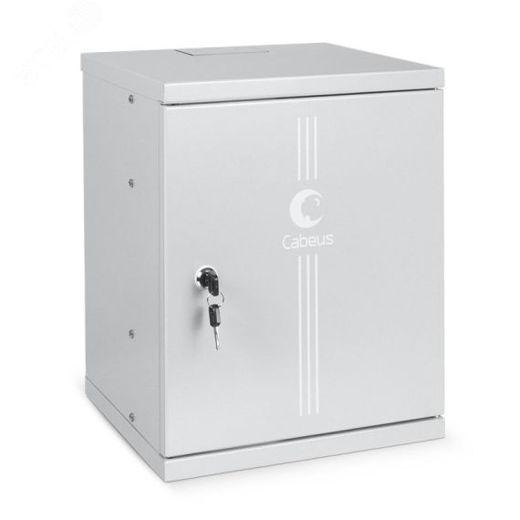Шкаф телекоммуникационный настенный 10дюймов 8U Cabeus WSC-8Um
