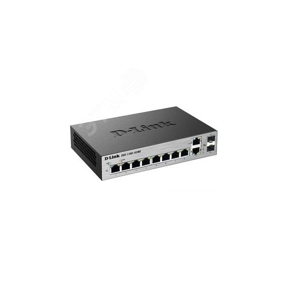 Коммутатор управляемый L2 8 портов 10/100/1000 Мб/с, 2хSFP 100/1000 Мб/с D-Link DGS-1100-10/ME/A2A