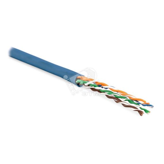 Кабель витая пара. неэкранированная U/UTP. категория 5e. 4 пары (24 AWG). многожильный (patсh). LSZH. нг(С)-HF. -20C– +75C. красный Hyperline 243610