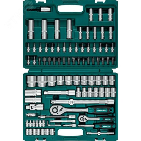 Набор инструмента универсальный X-Drive 94, 94 предм., (1/2''+1/4'') KRAFTOOL 27883-H95_z03