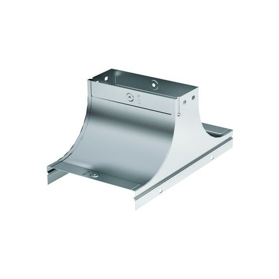 Крышка-ответвитель TS осн.150 H100 в комплекте с крепежными элементами и соединительными пластинами, необходимыми для монтажа, горячеоцинкованная