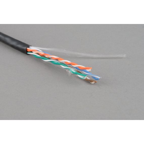 Витая пара неэкранированная U/UTP категория 5e 4 пары (24 AWG) многожильная LSZH нг(С)-HF белый Hyperline 243609