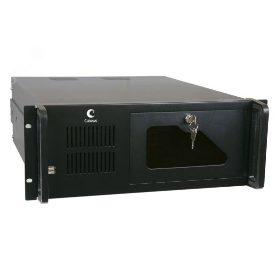 Корпус cерверный 19' 4U, RM (ДxШxВ)мм: 530x430x177, 3x5.25'+1x3.5'+8x3.5'HDD, без блока питания Cabeus CL-407L
