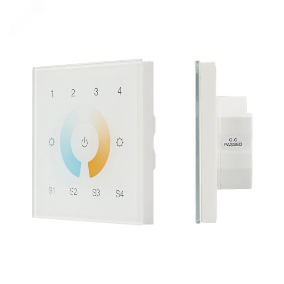 Панель сенсорная DALI-901-11-4G-4SC-MIX-DT8-IN White (BUS/230V) (IARL, IP20 Пластик, 3 года) Arlight 037198