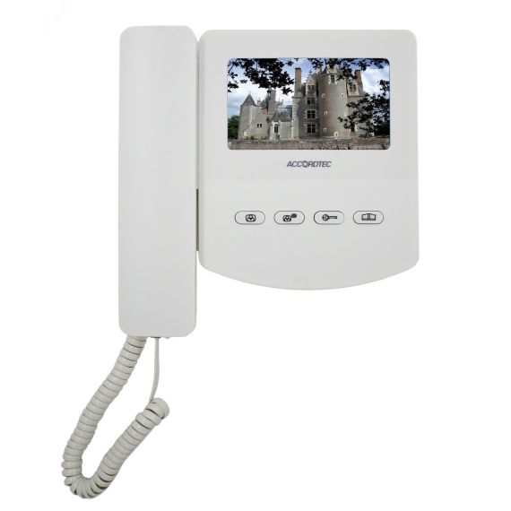 Монитор домофона цветной AccordTec AT-VD433С K EXEL WHITE