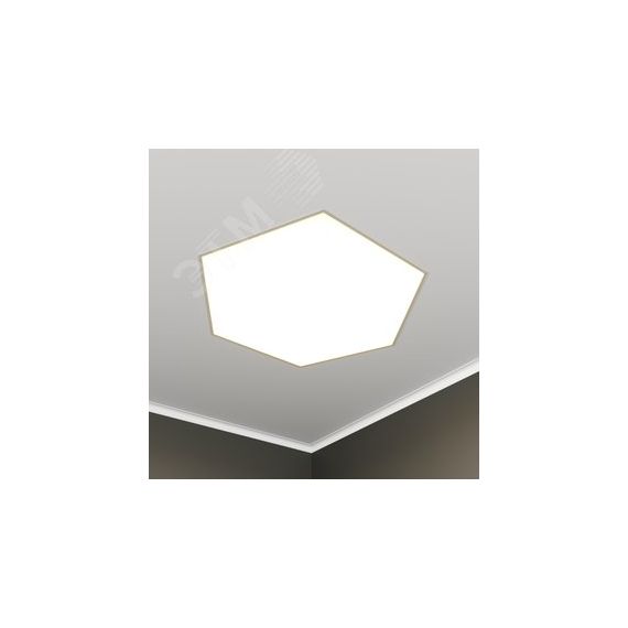 Светильник светодиодный RVE-LBX-HEXA-1246-VG (Шестиугольник 1246х1085х130мм 102Вт встраиваемый под шпаклевку 4000K Белый) RVElektro RVE00003445