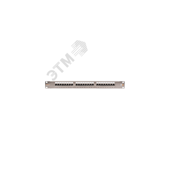 Панель 19'', 1U, 24 порта, Кат.6, RJ45/8P8C, экран., металлик NIKOMAX/NIKOLAN NMC-RP24SE2-1U-MT