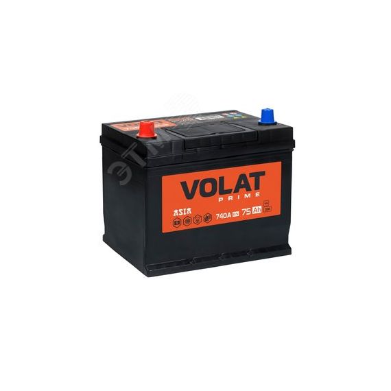 Аккумулятор автомобильный VOLAT Prime Asia 75Ah L+ (нижний борт) VOLAT VPA751