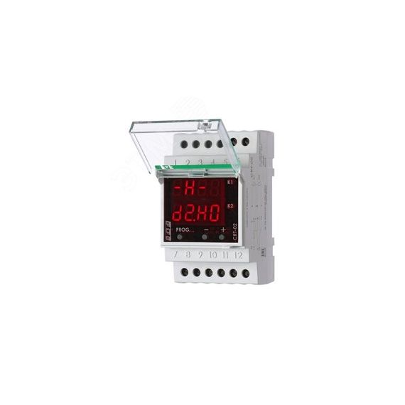 Терморегулятор CRT-02 (-50°C-+140°C) для систем снеготаяния/антиобледенения на шину DIN, с датчиком RT823 на проводе, 2х16А ДЕВИ 140R1075R