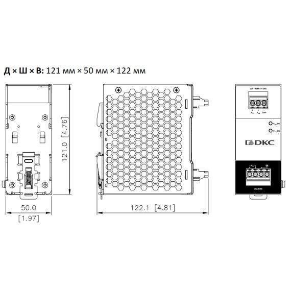 Чертеж DPSRED40A
