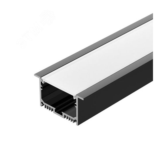 Профиль с экраном SL-LINIA62-F-2500 BLACK+OPAL (, Алюминий) Arlight 036307