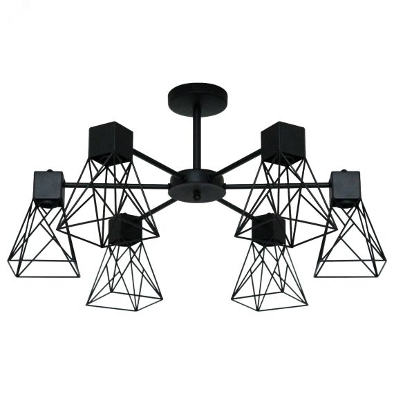 Светильник Дельта 161 черн.муар НПБ 01-6х60-118 Е27 ИУ ЭЛЕТЕХ 1005404785