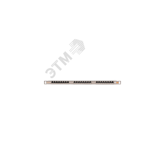 Панель 19'', 0,5U, 24 порта, Кат.5e, RJ45/8P8C, экран., металлик NIKOMAX/NIKOLAN NMC-RP24SD2-HU-MT