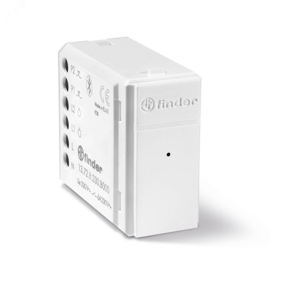 Реле модульное электронное, 1CO 6A, питание 230В АC, BLE- Yesly, цвет белый FINDER 13.72.8.230.B000