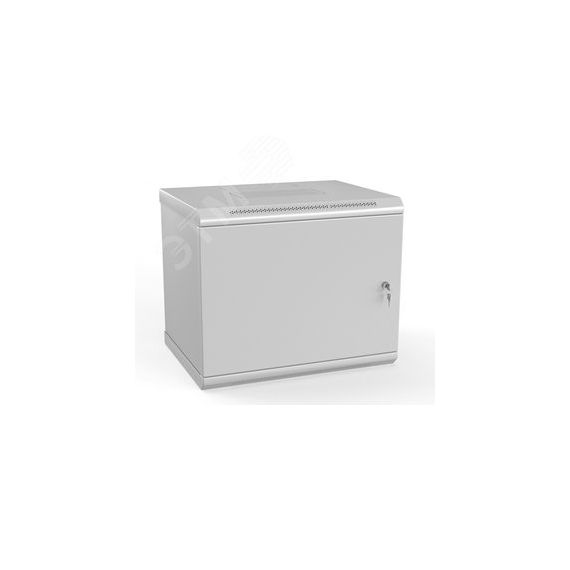 Шкаф настенный 19-дюймовый (19'') 9U500x600х300мм стал дв Hyperline TWL-0930-SR-RAL7035