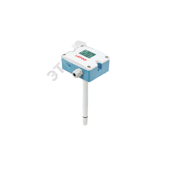 Датчик влажности 0-100%, и температуры от -20 до +60 C, канальный ModBus Lefoo LFH102-3RSRS20