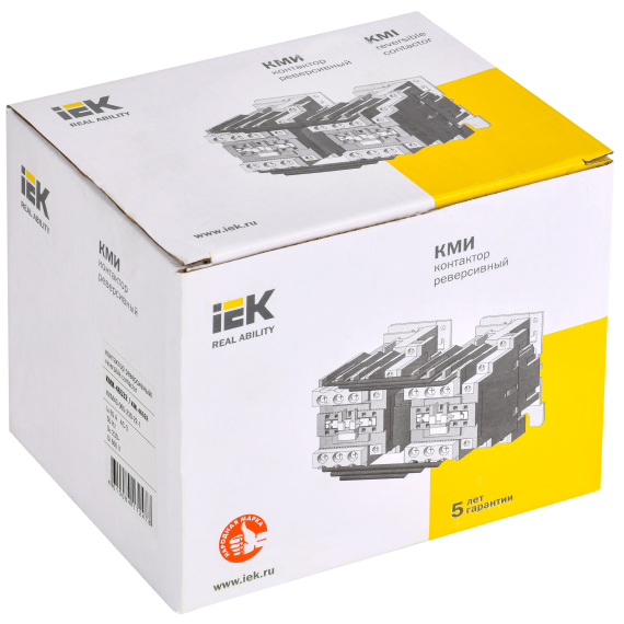 Контактор КМИ-46532 реверс 65А 230В/АС3 2NO;2NC IEK