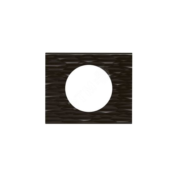 Рамка, однопостовая, Corian черный рифленый LEGRAND 069021