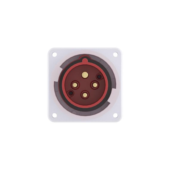 Вилка панельная PSP IP67 63А 3P+E 400В