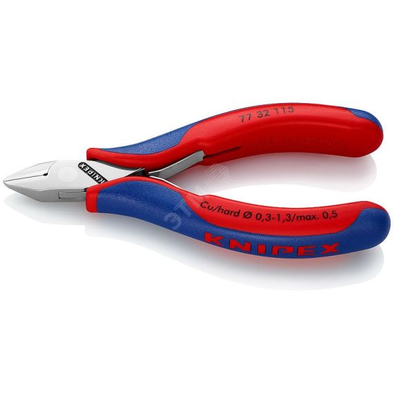 Кусачки боковые для электроники 115 мм Knipex KN-7732115SB