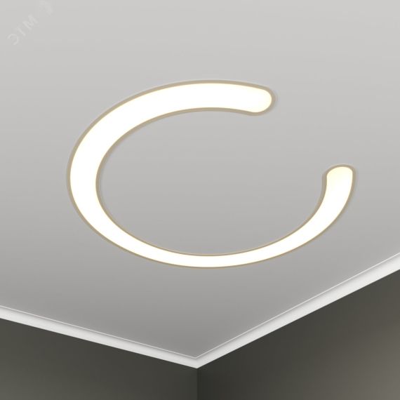 Светильник светодиодный RVE-LBX-DIOS-1246-VG (Подкова 1246х1166х110мм S80мм 75Вт встраиваемый под шпаклевку 4000K Белый) RVElektro RVE00003588