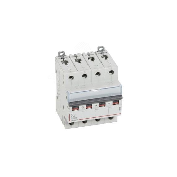 Выключатель автоматический четырехполюсный 40А C DX3 10kА/16kА LEGRAND 409340
