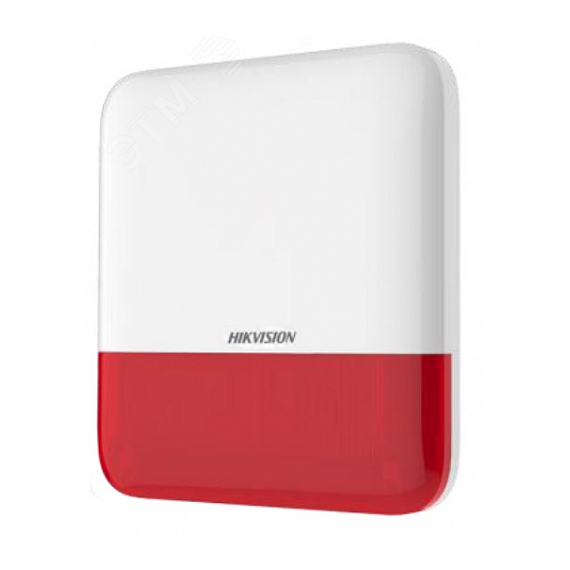 Оповещатель уличный беспроводной (красный индикатор) AX PRO Hikvision DS-PS1-E-WE Red