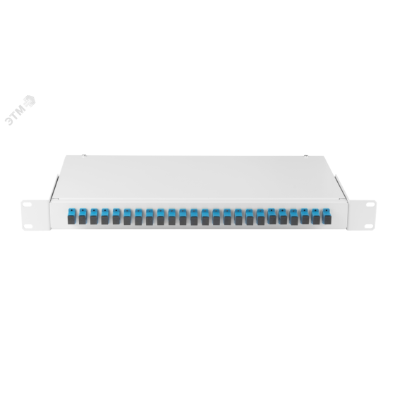 Кросс 19' Premium Line, 1U, укомплектованный на 24порта SC/UPC, SM 9/125 OS2, выдвижной, черный NIKOMAX/NIKOLAN NMF-RP24SCUS2-TS-P1-1U-BK