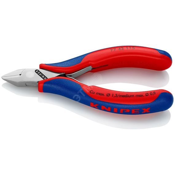 Кусачки боковые для электроники 115 мм Knipex KN-7742115