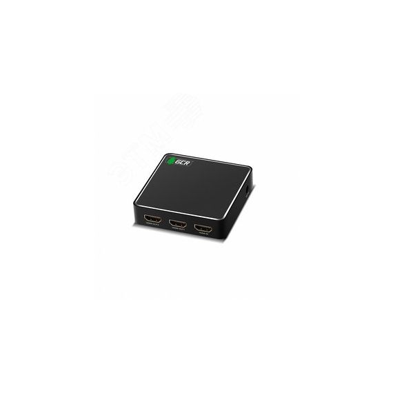 Хаб HDMI v2.0 на 2 HDMI, 1080p, с усилителем сигнала Greenconnect GL-vA03P