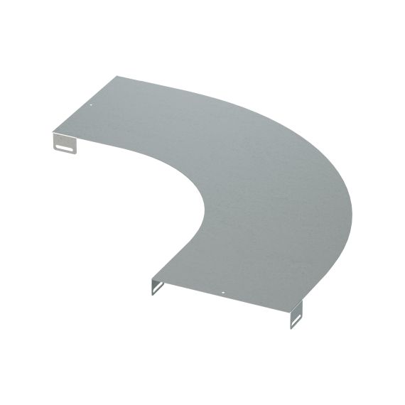 Крышка на угол горизонтальный 90 градусов, осн.300, R900, в комплекте с крепежными элементами и соединительными пластинами, необходимыми для монтажа