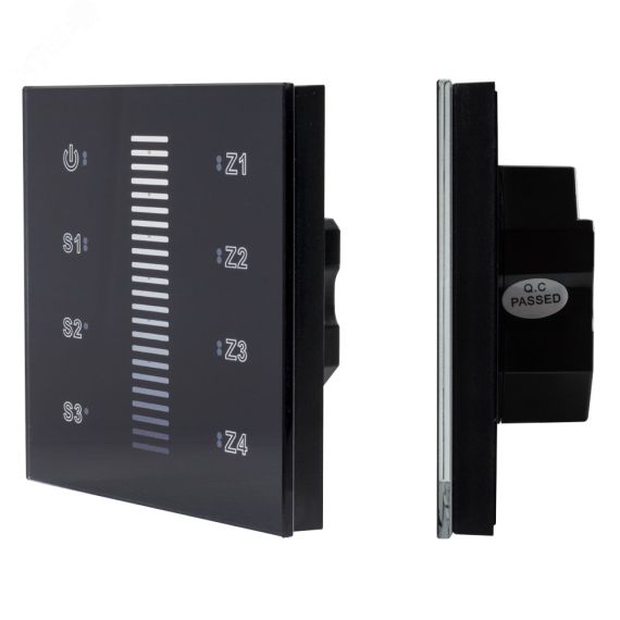 INTELLIGENT ARLIGHT Сенсорная панель DALI-901-11-ADDR-3SC-DIM-DT6-IN Black (BUS) (IARL, IP20 Пластик, 3 года) Arlight 037189