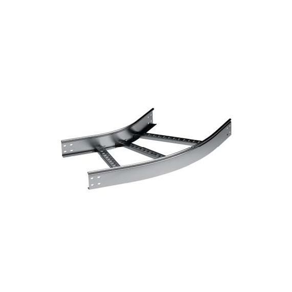 Угол горизонтальный 45 градусов 80x200 R-600 в комплекте с крепежными элементами и соединительными пластинами, необходимыми для монтажа, горячеоцинкованный