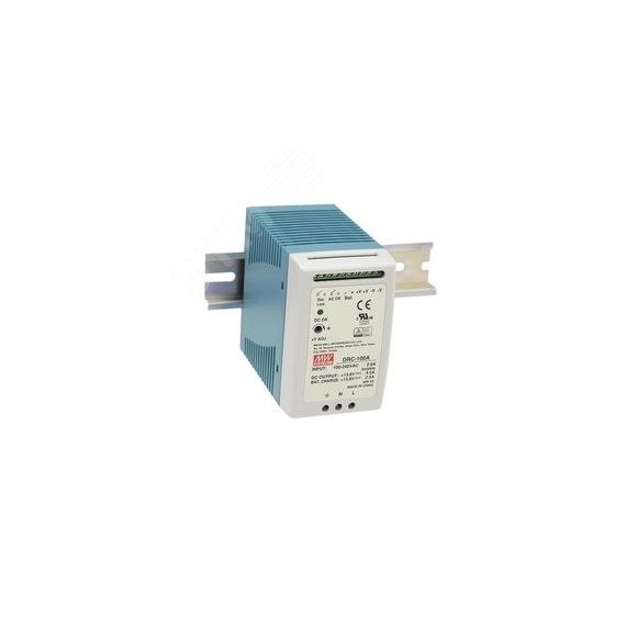 Блок питания AC-DC с функцией UPS, 180Вт, вход 90-264В АС,127-370В DC, выход 1: 13.8В,0-7 (4.5 ном.) А, выход зарядного устройства 13.8В,2.5А, в корпу Mean well DRC-180A