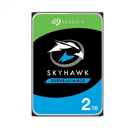 Жесткий диск 2TB SkyHawk 3.5'', SATAIII, 5400 об/мин, 256 МБ Seagate ST2000VX017