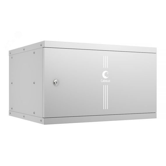 Шкаф телекоммуникационный настенный 19дюймов 6U Cabeus WSC-05D-6U55/45m