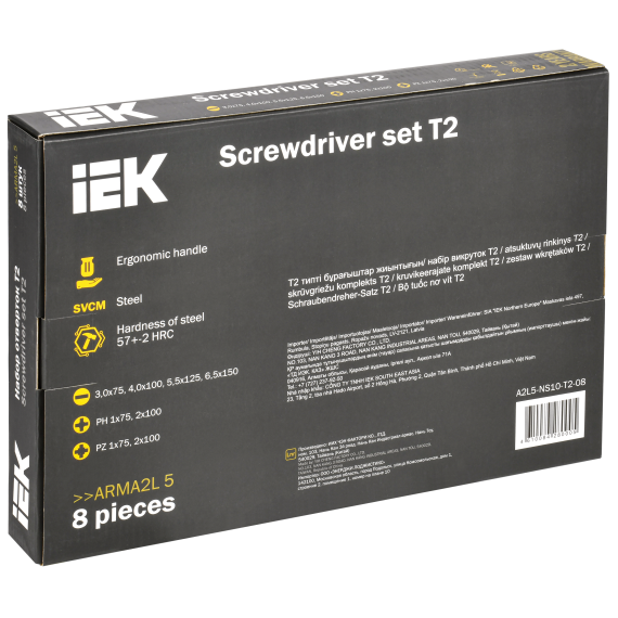 ARMA2L 5 Набор отверток Т2 8шт IEK