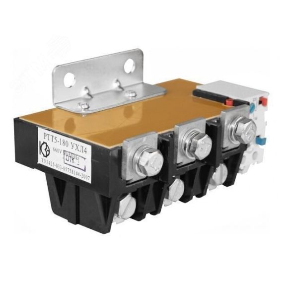 Реле электротепловое токовое РТТ5-180-1802 УХЛ4.ИУ КЗЭА г.Кашин РТТ5-180-180 180А 180..180А 1р+1з инд.устан.