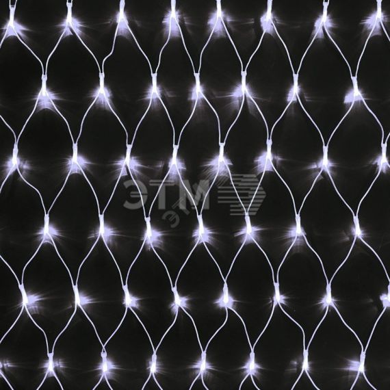 Гирлянда Сеть 2х1,5 м, свечение с динамикой, прозрачный ПВХ, 288 LED, 230 В, белый Neon-Night 215-045