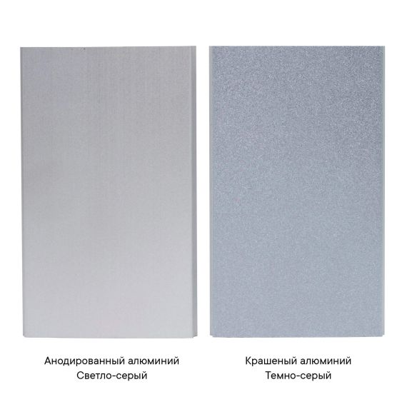 Миниколонна алюминиевая, 0.25м, цвет темно-серебристый металлик