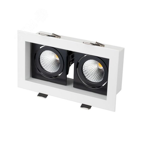 Светильник CL-KARDAN-S180x102-2x9W Day (WH-BK, 38 deg) (ARL, IP20 Металл, 3 года) Arlight 024129