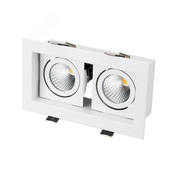 Светильник CL-KARDAN-S180x102-2x9W Warm (WH, 38 deg) (ARL, IP20 Металл, 3 года) Arlight 024127