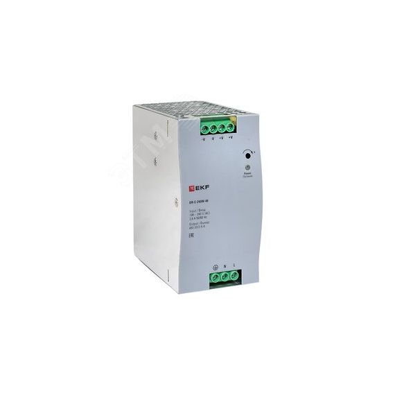 Блок питания на дин рейку 240 Вт, 220 В AC /48 В DC EKF DR-E-240W-48