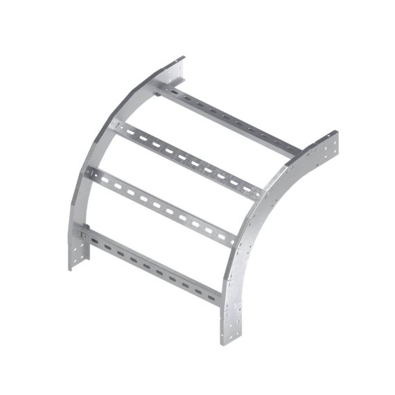 Угол вертикальный внешний 90 градусов, 100х400 R600 в комплекте с крепежными элементами и соединительными пластинами, необходимыми для монтажа