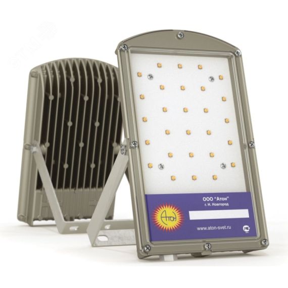 Светильник светодиодный ДО-40Вт, IP65, 5000К, 4000Лм, 80°, 220В, Turtle LP-01 АТОН LP01-040-W80-220VAC-IP65