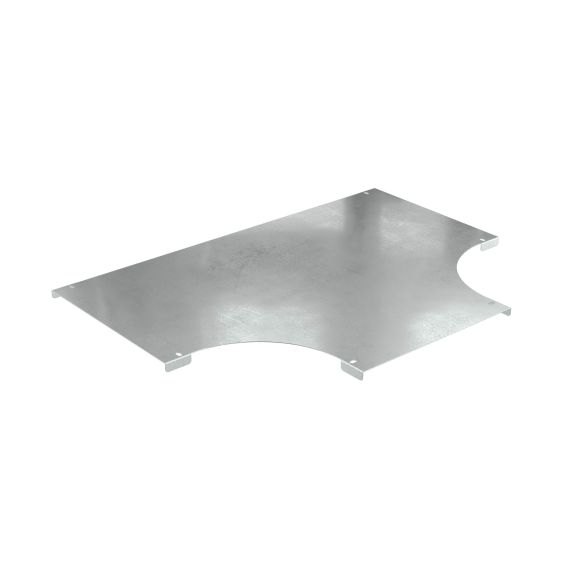 Крышка на ответвитель DPT Т-образный горизонтальный 500, в комплекте с крепежными элементами и соединительными пластинами, необходимыми для монтажа, горячеоцинкованная